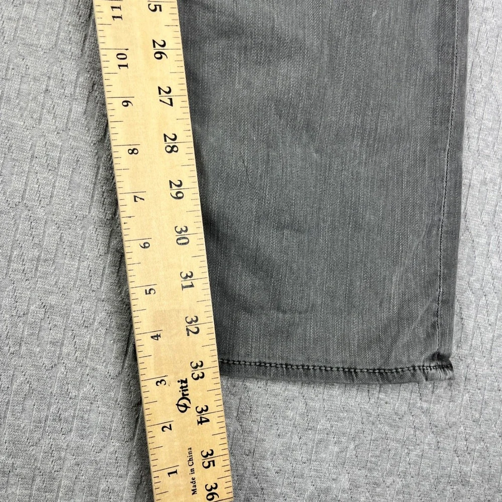 Taverniti So Jeans Mens 31x33 Grey Mec Tape 17 Distressed Straight Denim Pants